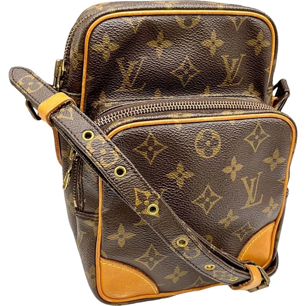 Louis Vuitton Amazon Shoulder Bag Brown Crossbody Natural